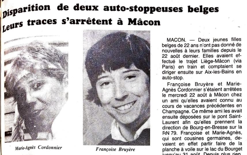 La rencontre maudite de Françoise Bruyère et Marie Agnès Cordonnier